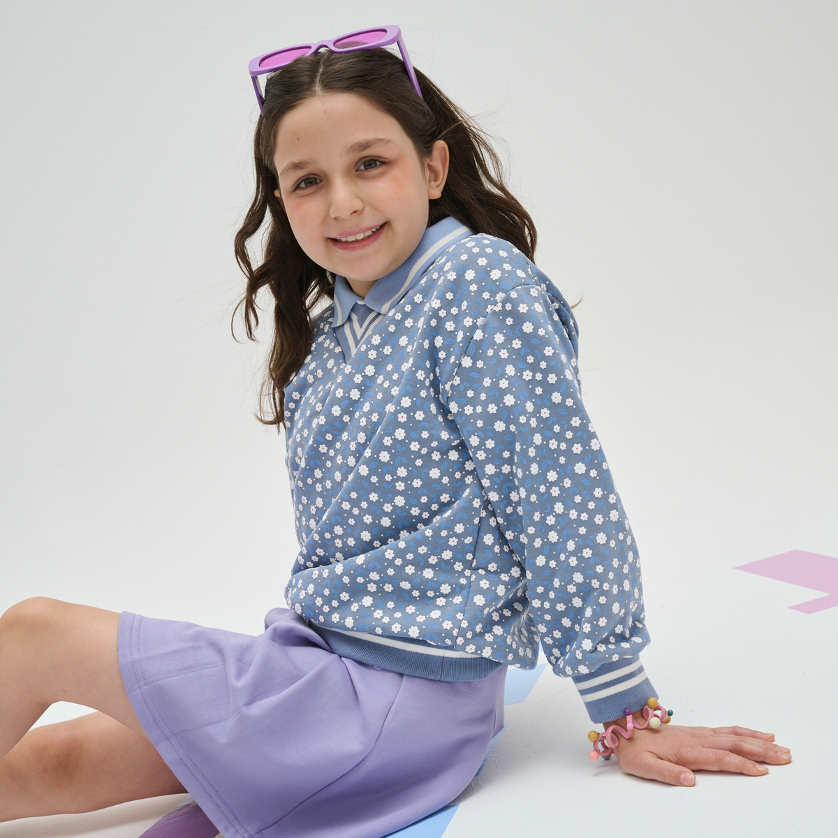 Sudadera algodón estampada