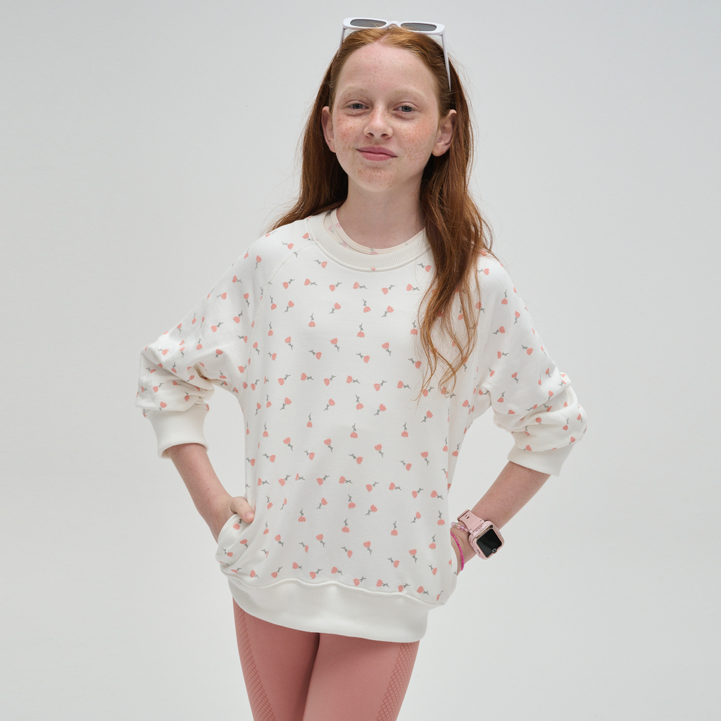 Sudadera algodón estampada