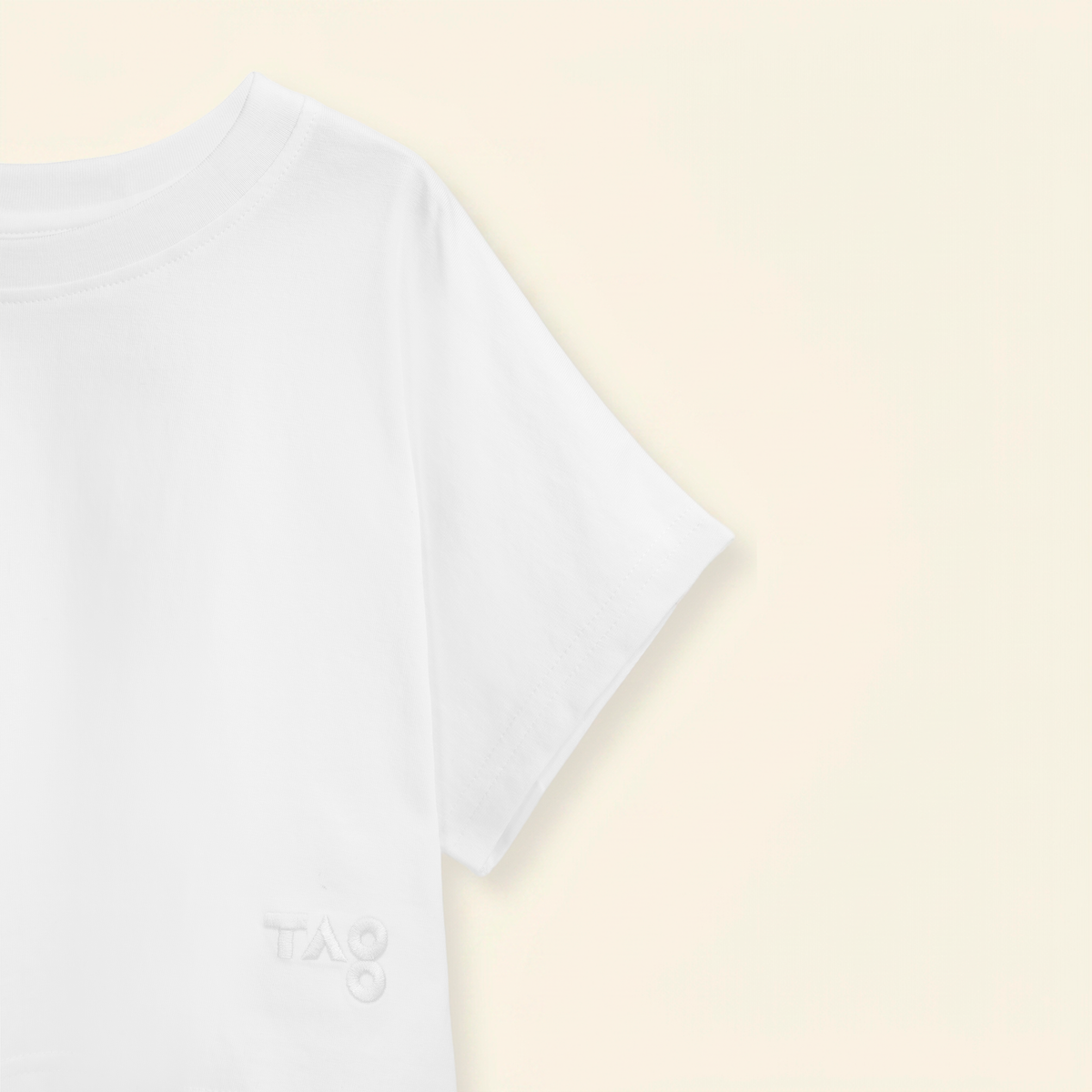 Camiseta algodón oversize manga corta