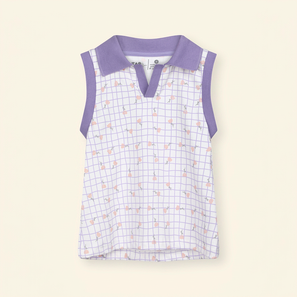Camiseta polo algodón sin mangas