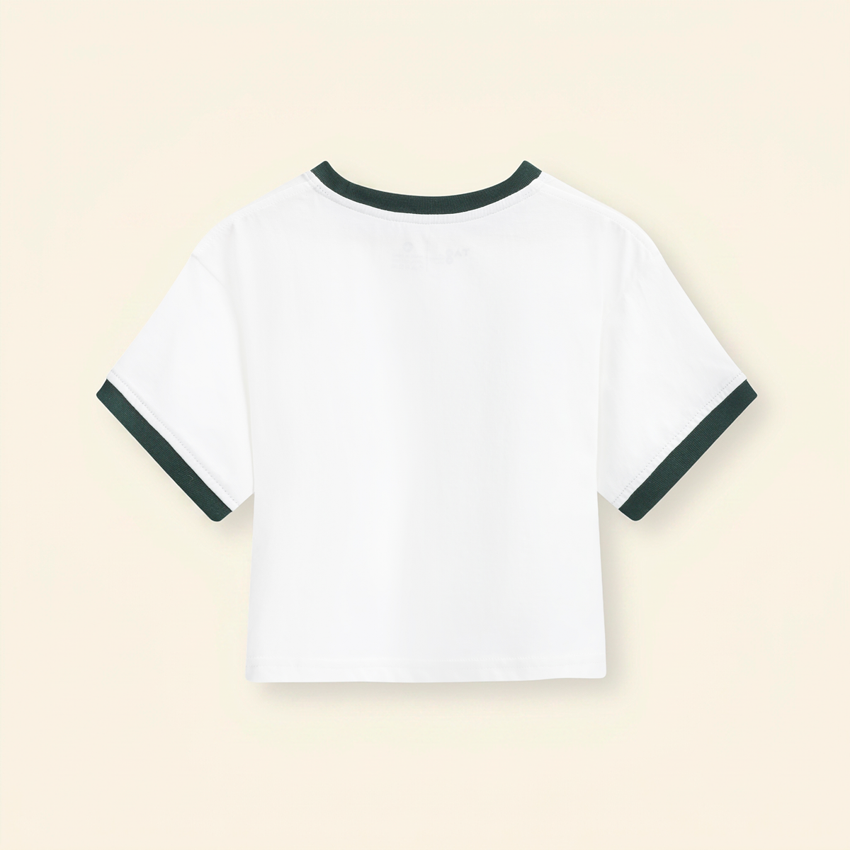 Camiseta cropped algodón oversize