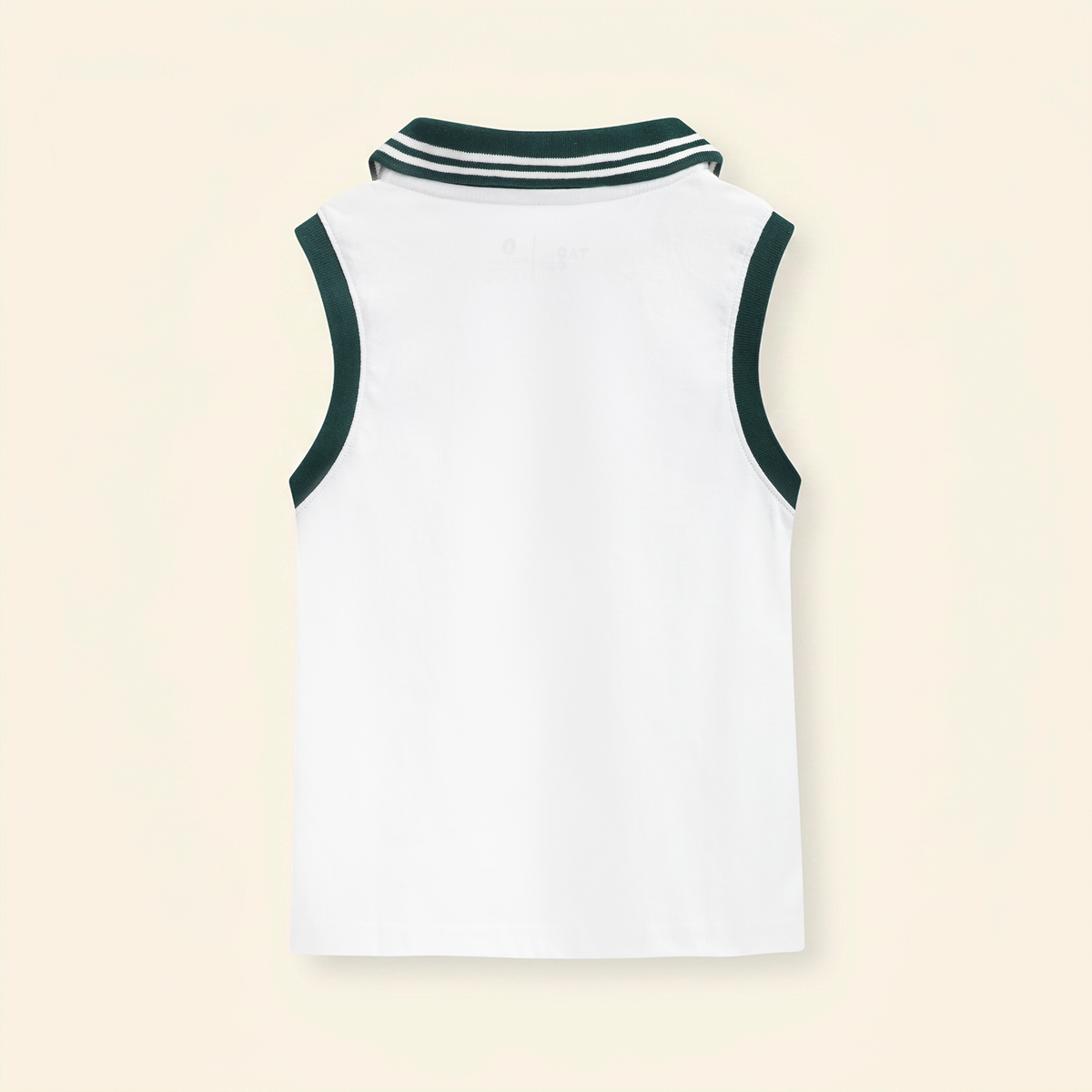 Camiseta polo algodón sin mangas