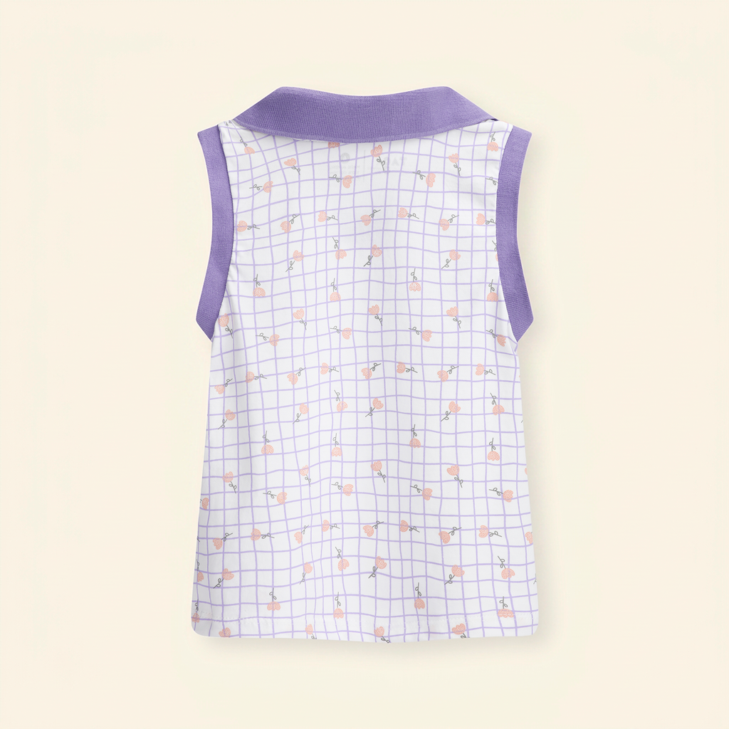 Camiseta polo algodón sin mangas