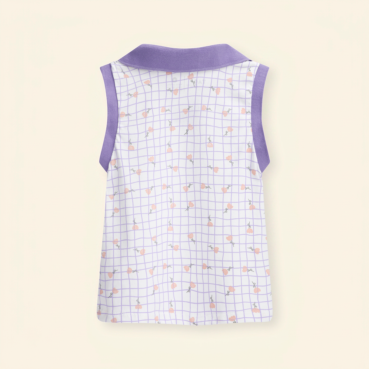 Camiseta polo algodón sin mangas
