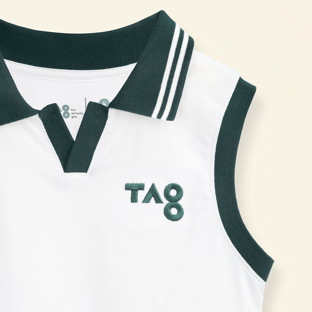 Camiseta polo algodón sin mangas
