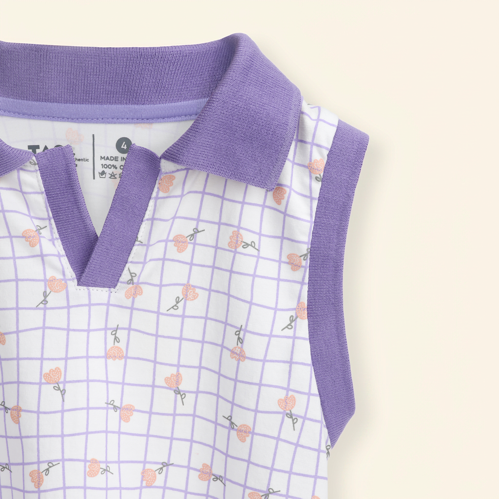 Camiseta polo algodón sin mangas