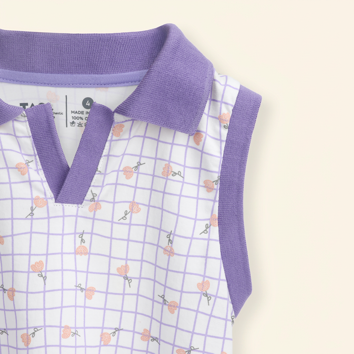 Camiseta polo algodón sin mangas